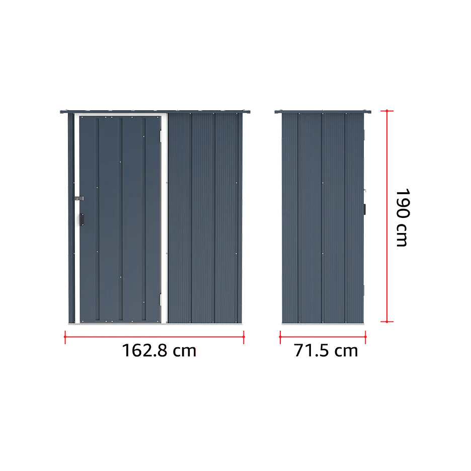 ECO 5x2ft Metal Storage Shed