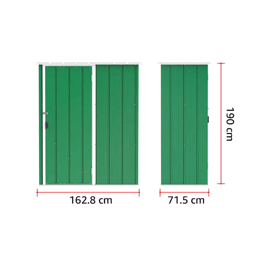 ECO 5x2ft Metal Storage Shed