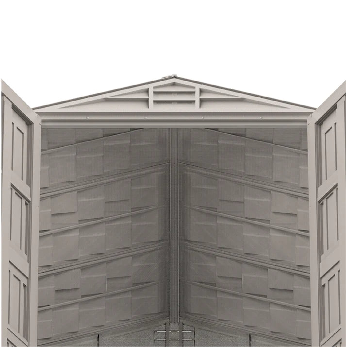 YardMate PLUS 5x8ft (250 x161.1x209.8 cm) Resin Garden Storage Shed - Cosmoplast Bahrain