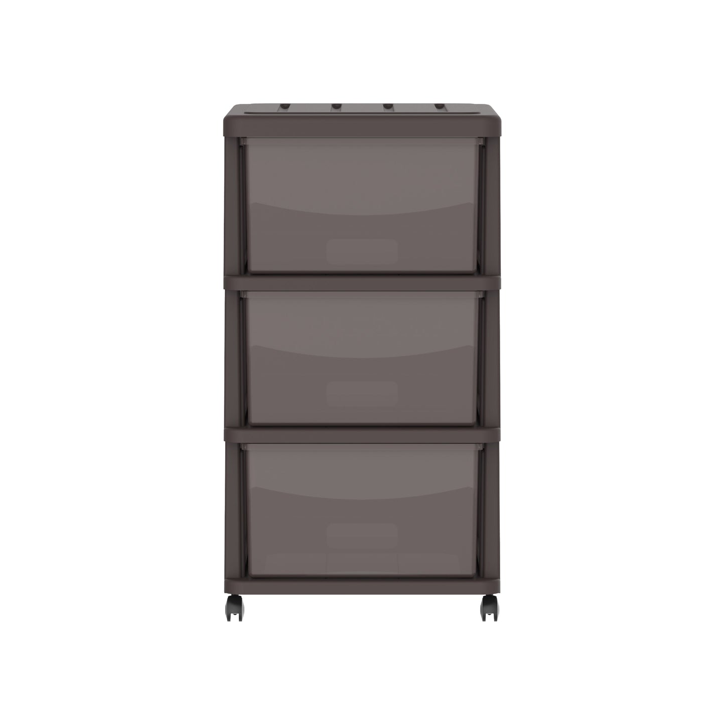 3 Tiers Storage Cabinet with Drawers & Wheels