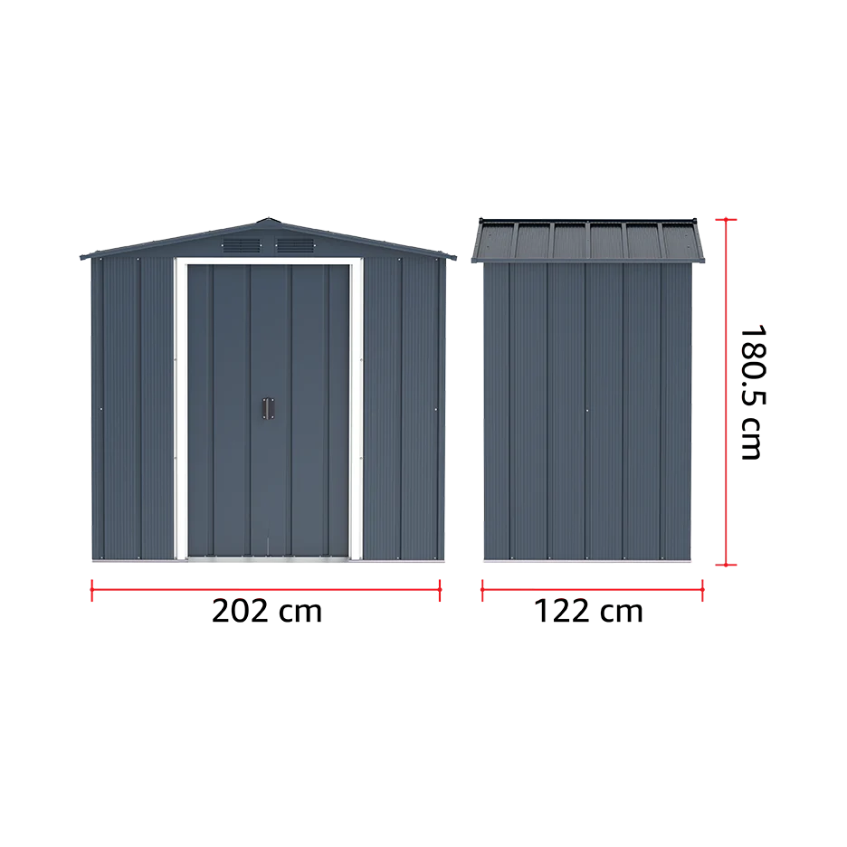 ECO 6x4ft Metal Storage Shed