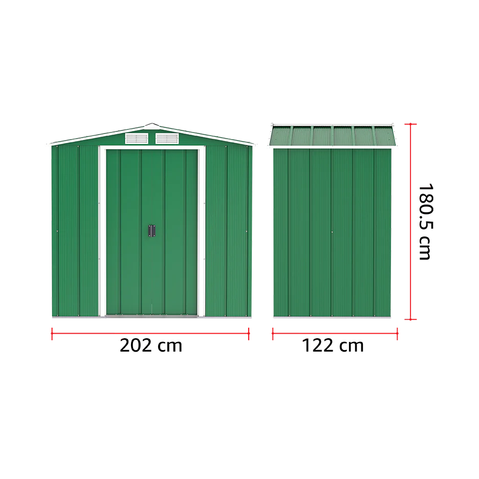 ECO 6x4ft Metal Storage Shed