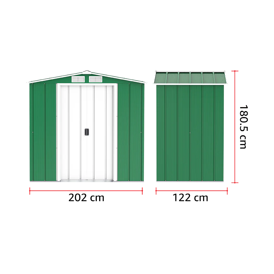 ECO 6x4ft Metal Storage Shed