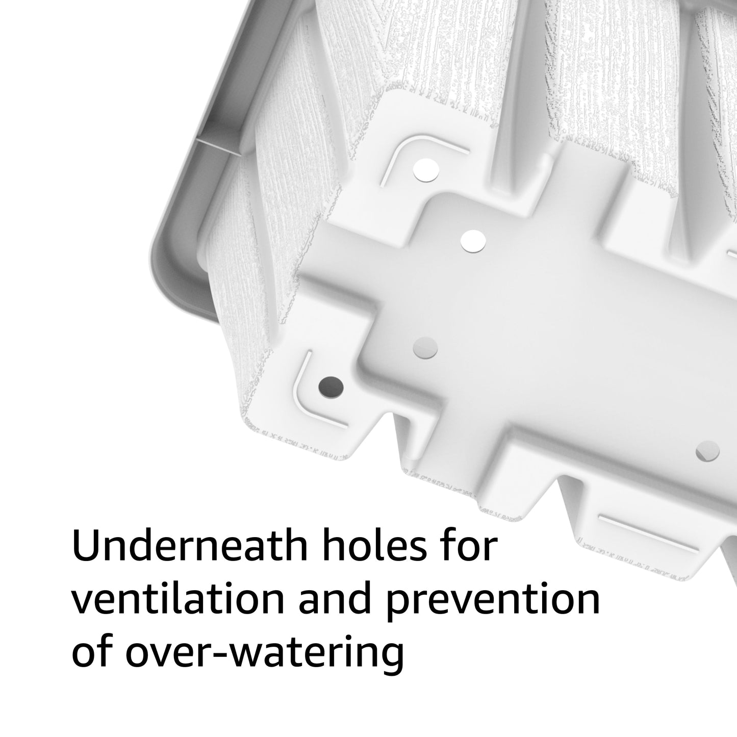 36" Cedargrain Rectangular Planter with Tray - Cosmoplast Bahrain