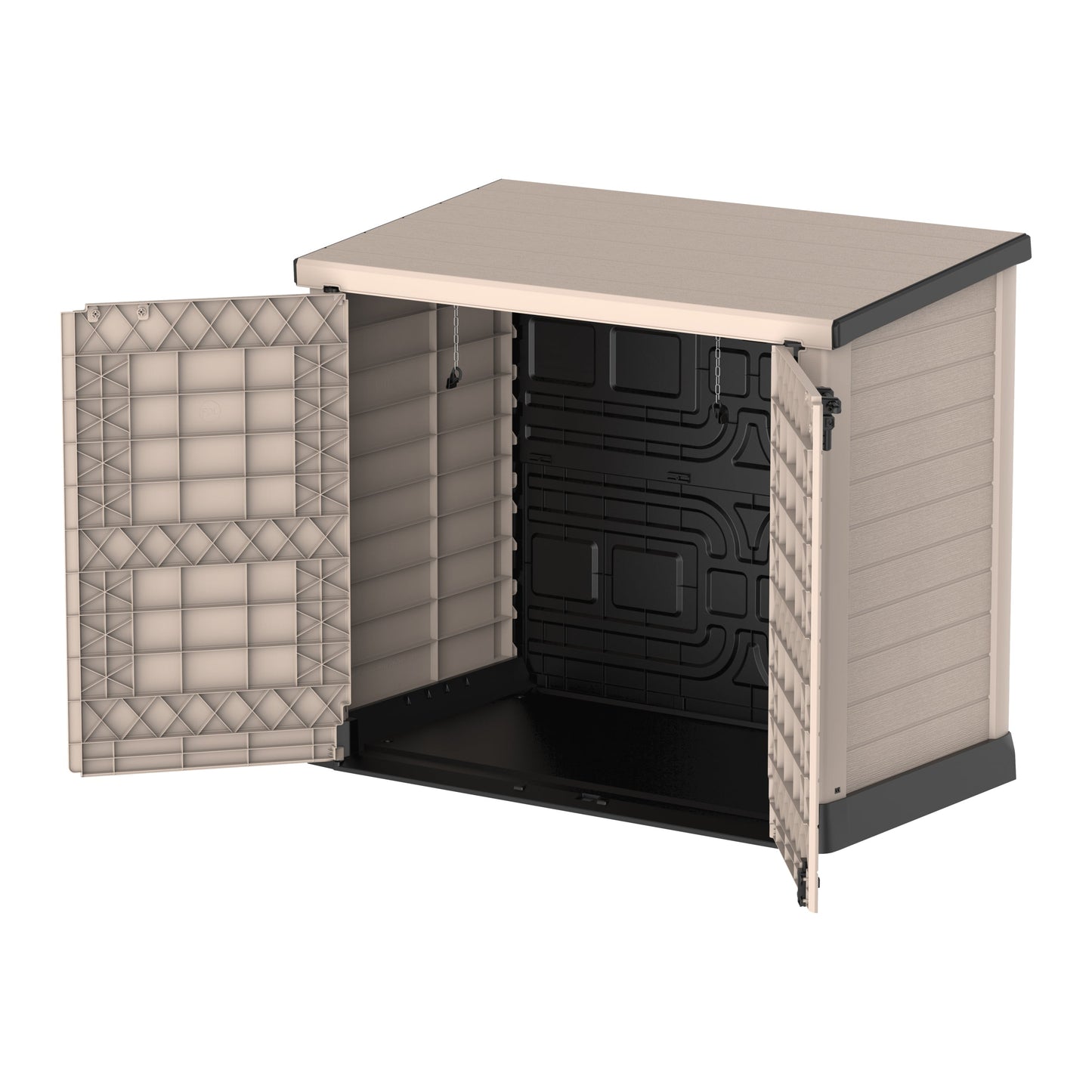 Cedargrain 1200L Small Storage Shed with Flat Lid - Cosmoplast Bahrain