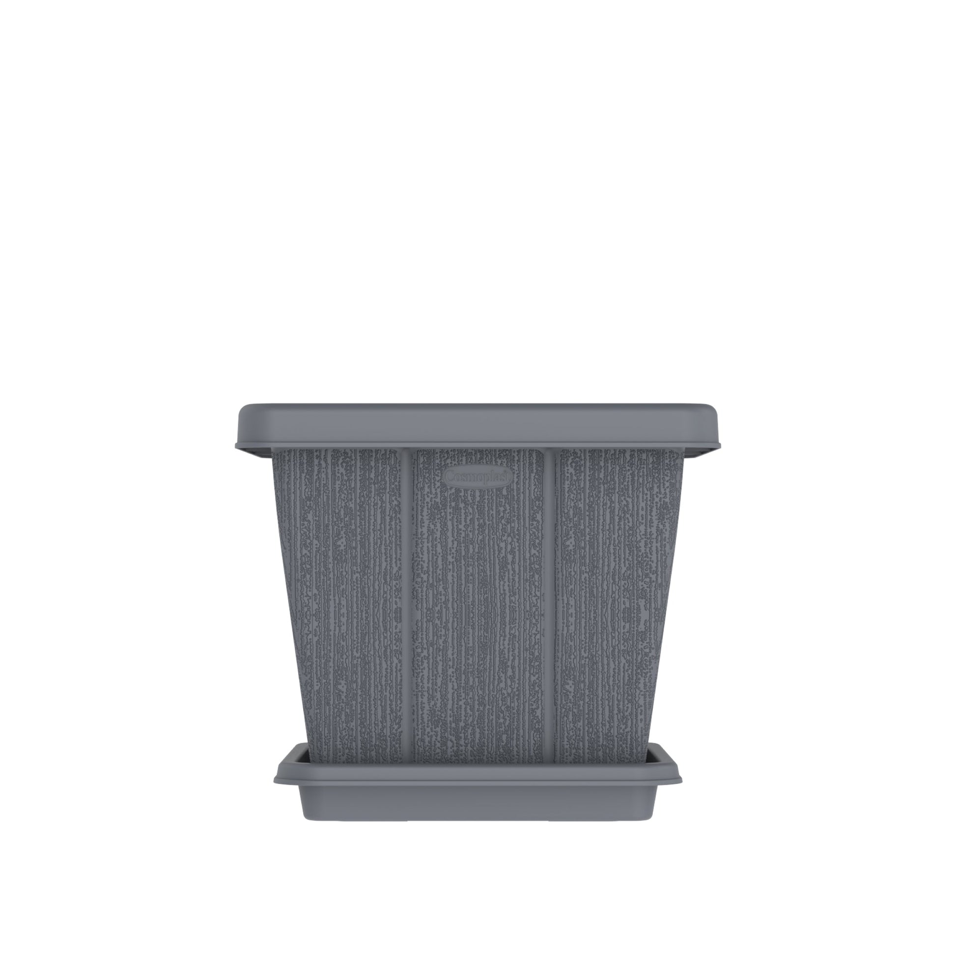 10L Cedargrain Square Planter with Tray - Cosmoplast Bahrain