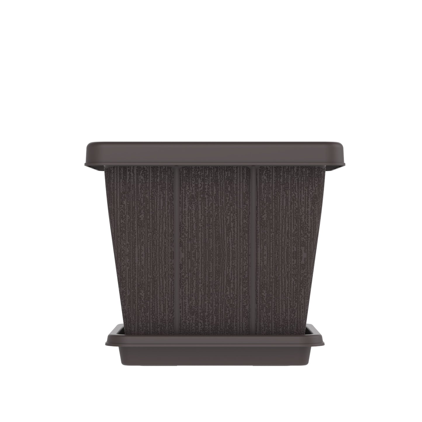 20L Cedargrain Square Planter with Tray - Cosmoplast Bahrain