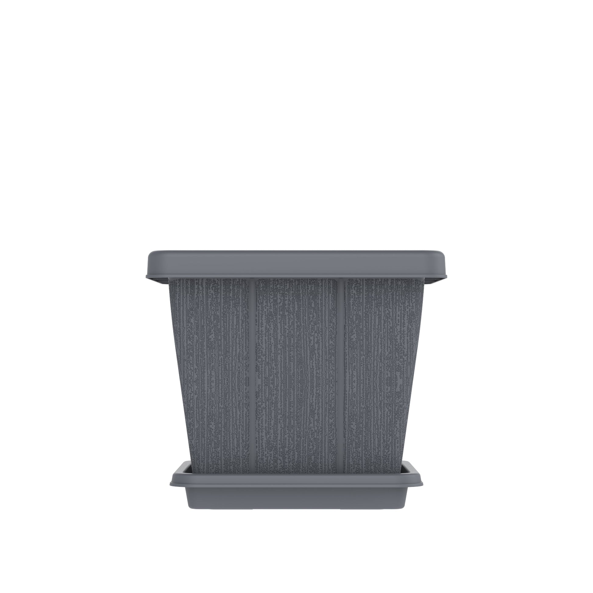 10L Cedargrain Square Planter with Tray - Cosmoplast Bahrain