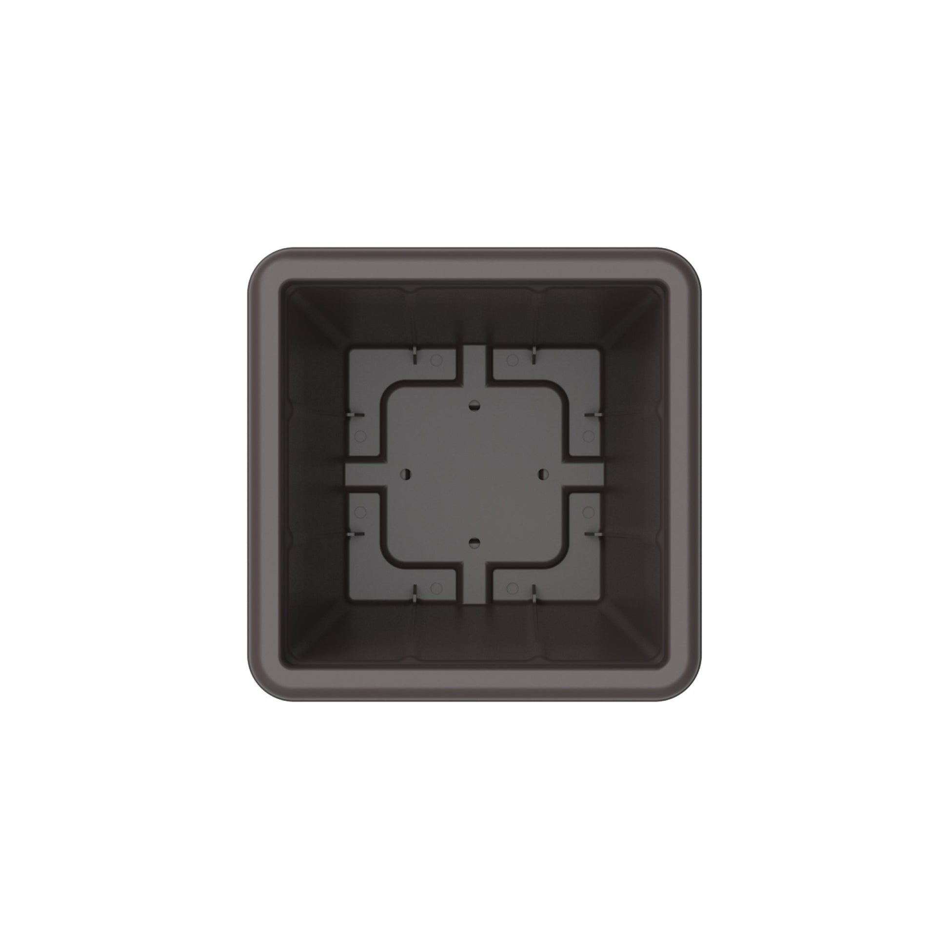 10L Cedargrain Square Planter with Tray - Cosmoplast Bahrain