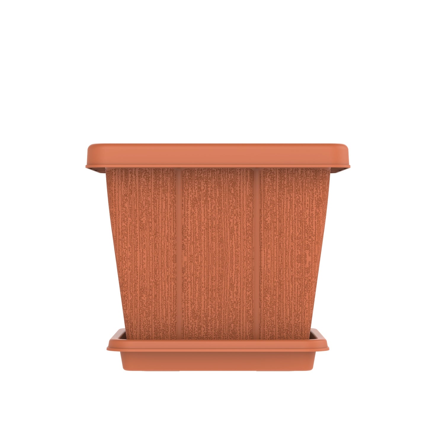 20L Cedargrain Square Planter with Tray - Cosmoplast Bahrain
