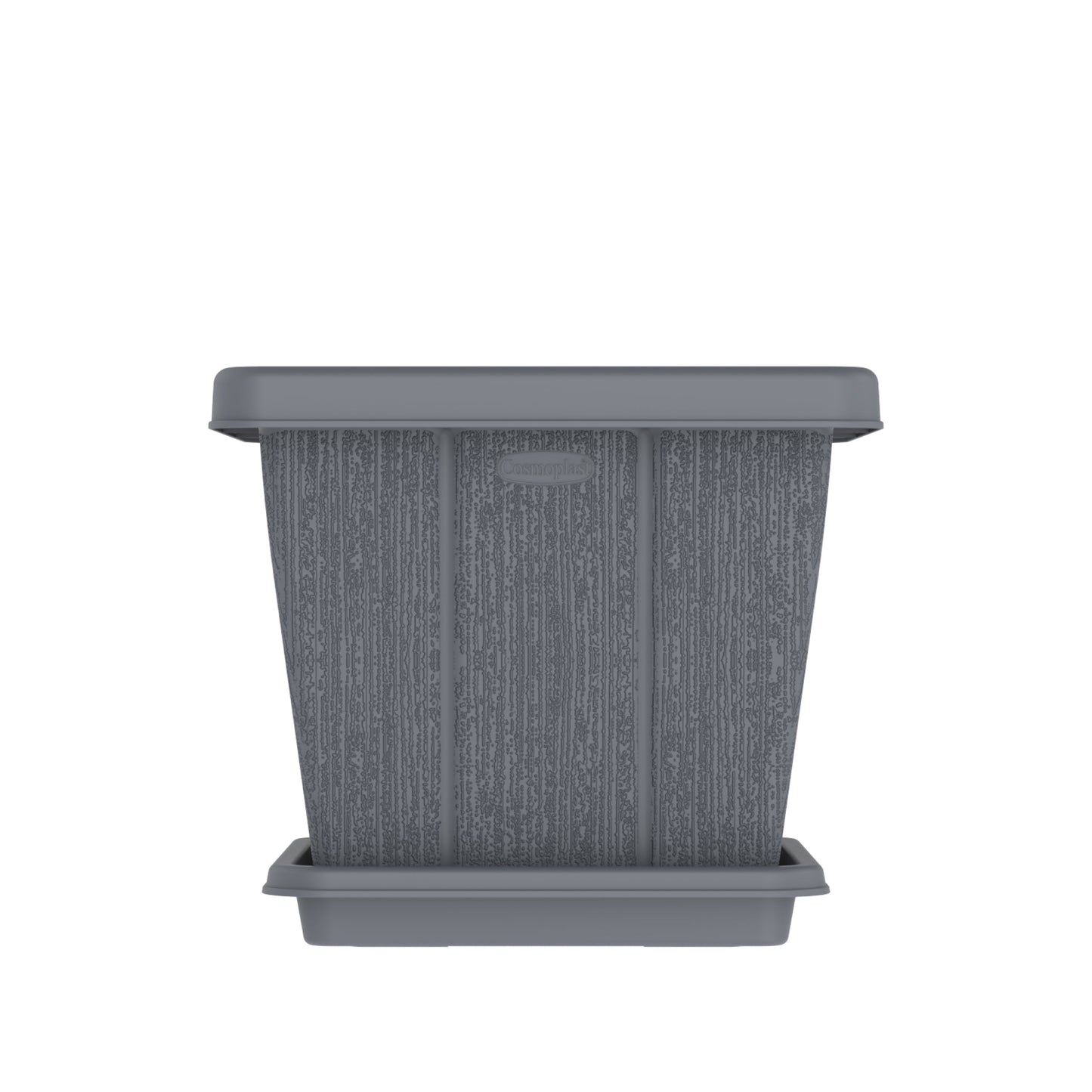 20L Cedargrain Square Planter with Tray - Cosmoplast Bahrain