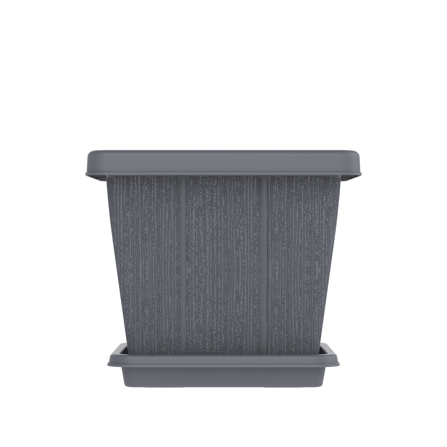 20L Cedargrain Square Planter with Tray - Cosmoplast Bahrain
