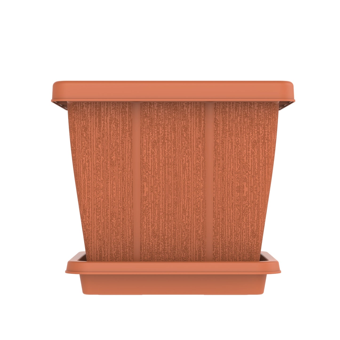30L Cedargrain Square Planter with Tray - Cosmoplast Bahrain