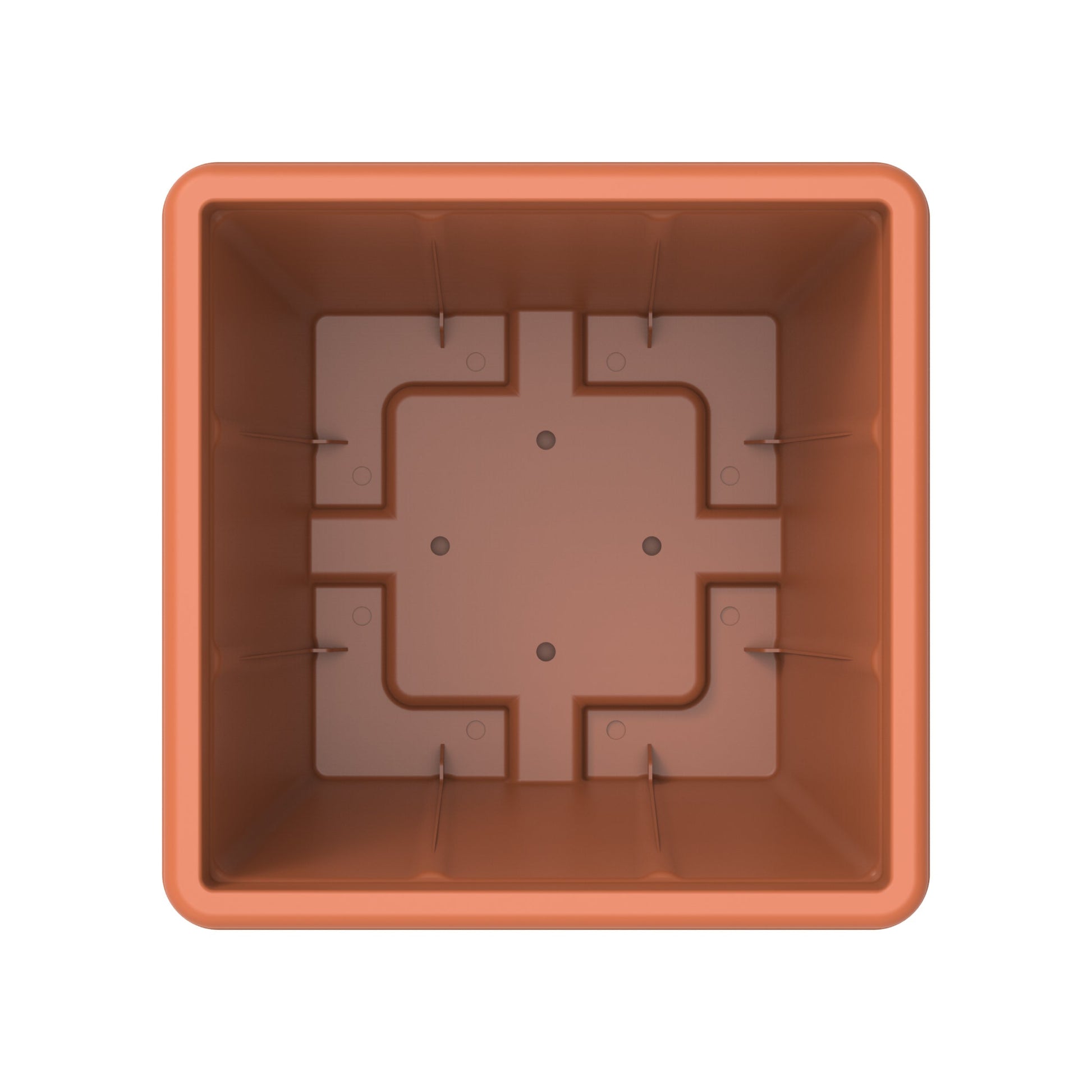 30L Cedargrain Square Planter with Tray - Cosmoplast Bahrain