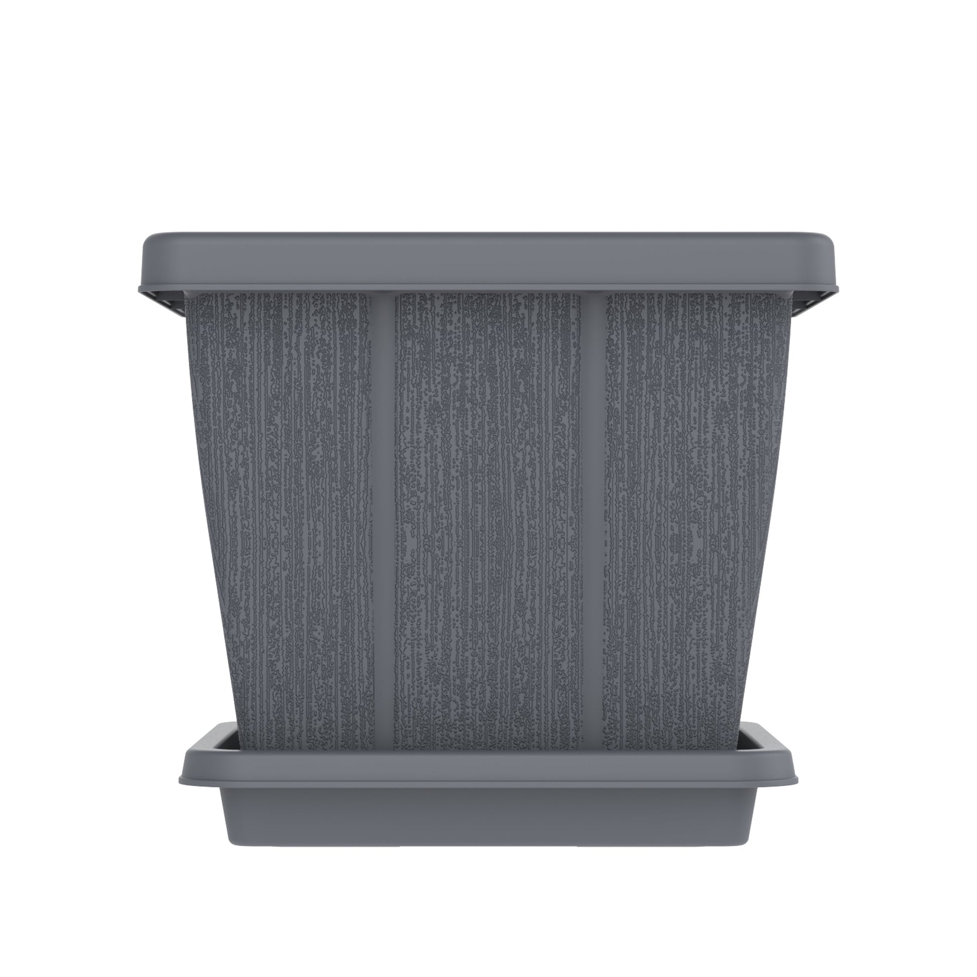 30L Cedargrain Square Planter with Tray - Cosmoplast Bahrain