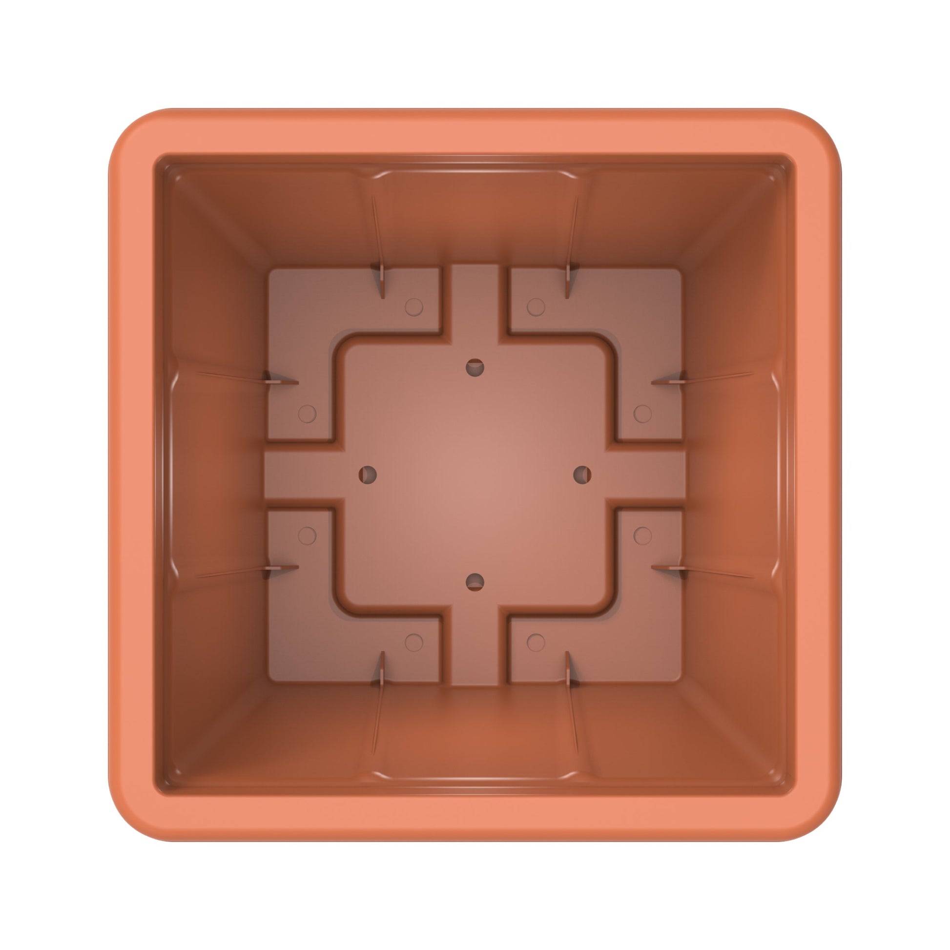 45L Cedargrain Square Planter with Tray - Cosmoplast Bahrain