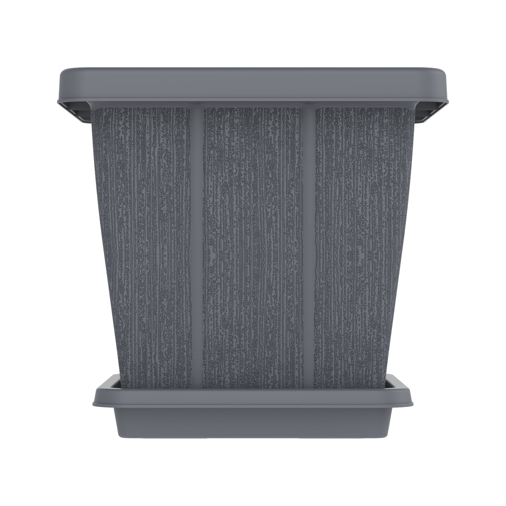 45L Cedargrain Square Planter with Tray - Cosmoplast Bahrain