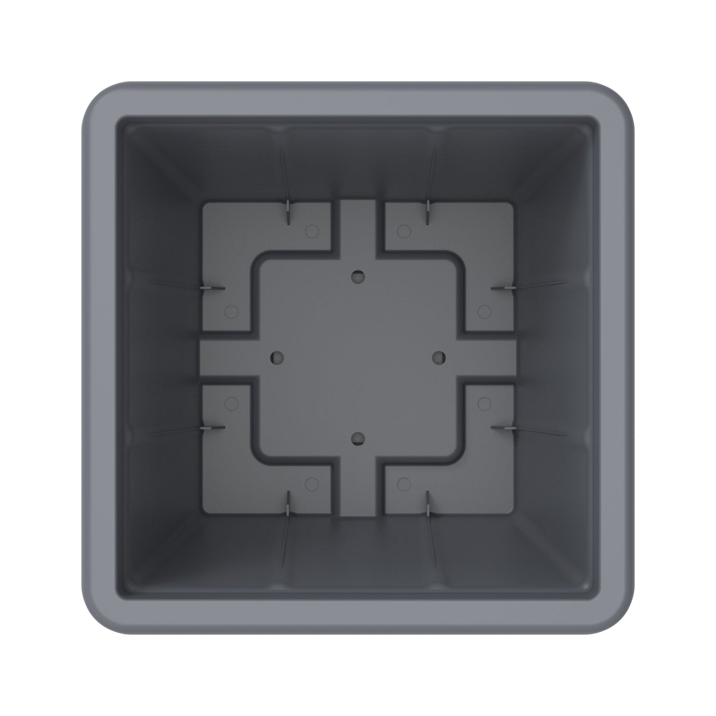45L Cedargrain Square Planter with Tray - Cosmoplast Bahrain