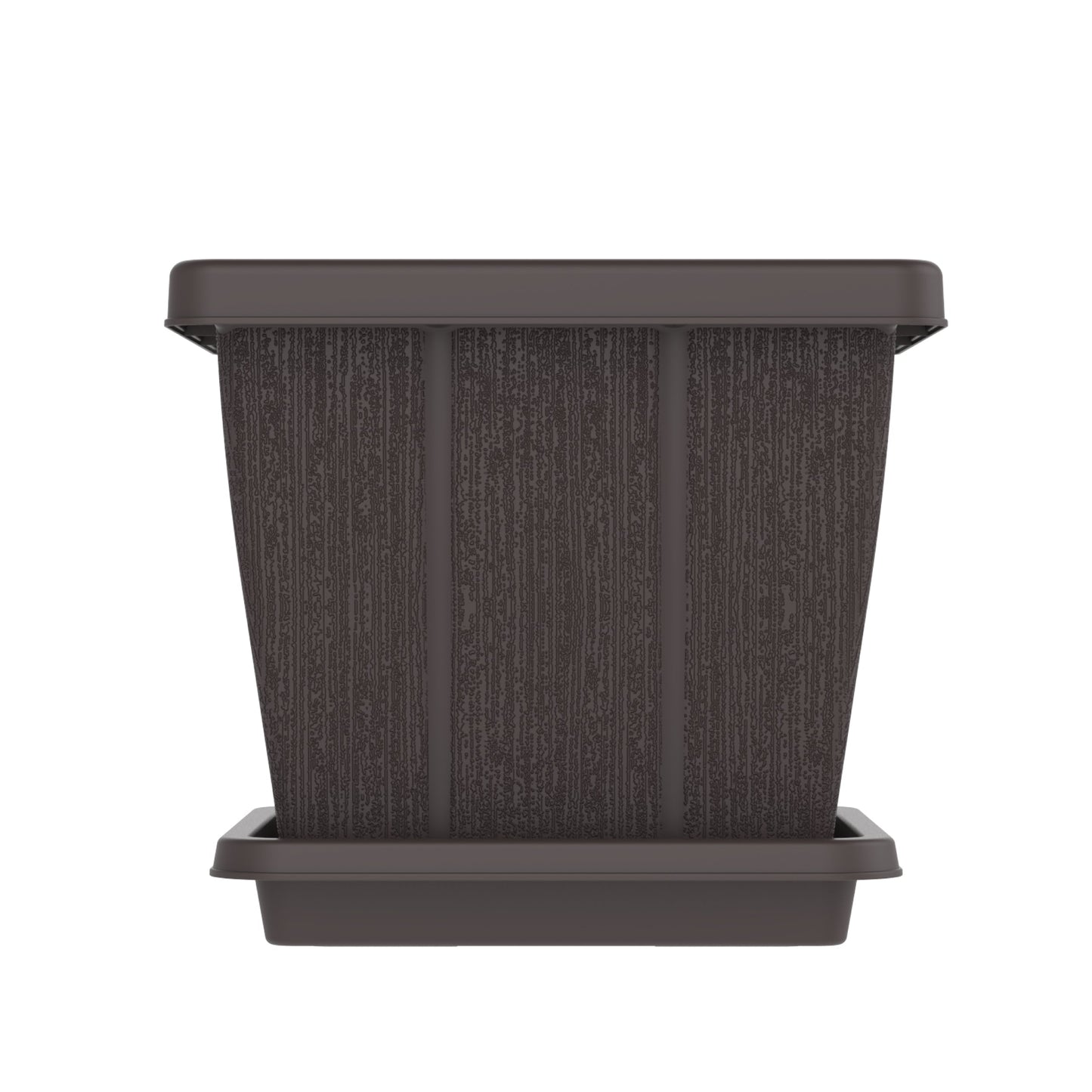 30L Cedargrain Square Planter with Tray - Cosmoplast Bahrain