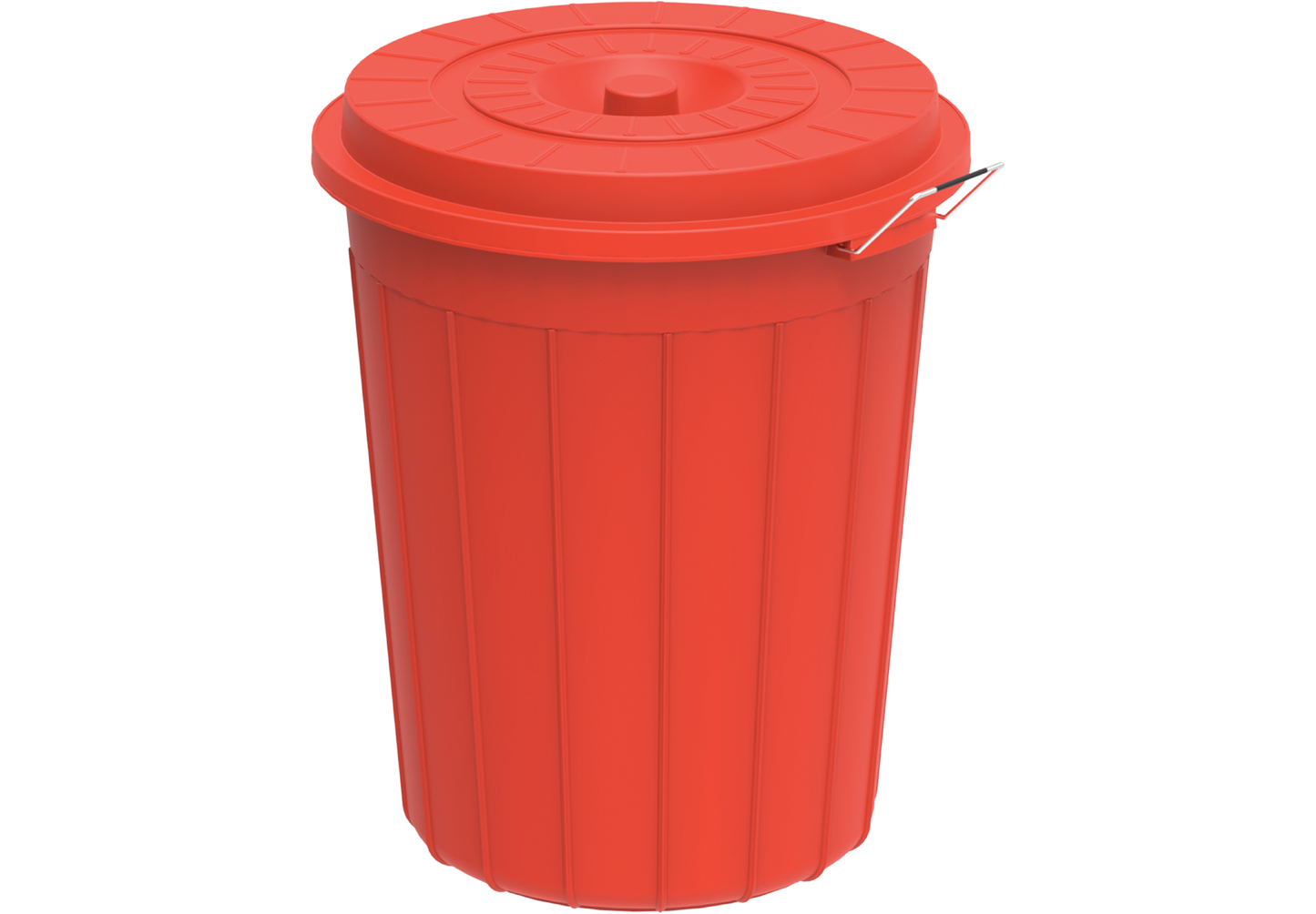 80L Round Plastic Drum with Lid - Cosmoplast Bahrain