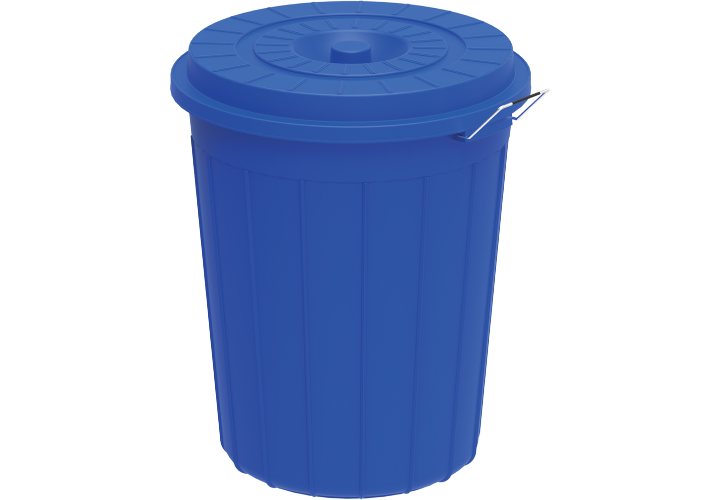 80L Round Plastic Drum with Lid - Cosmoplast Bahrain
