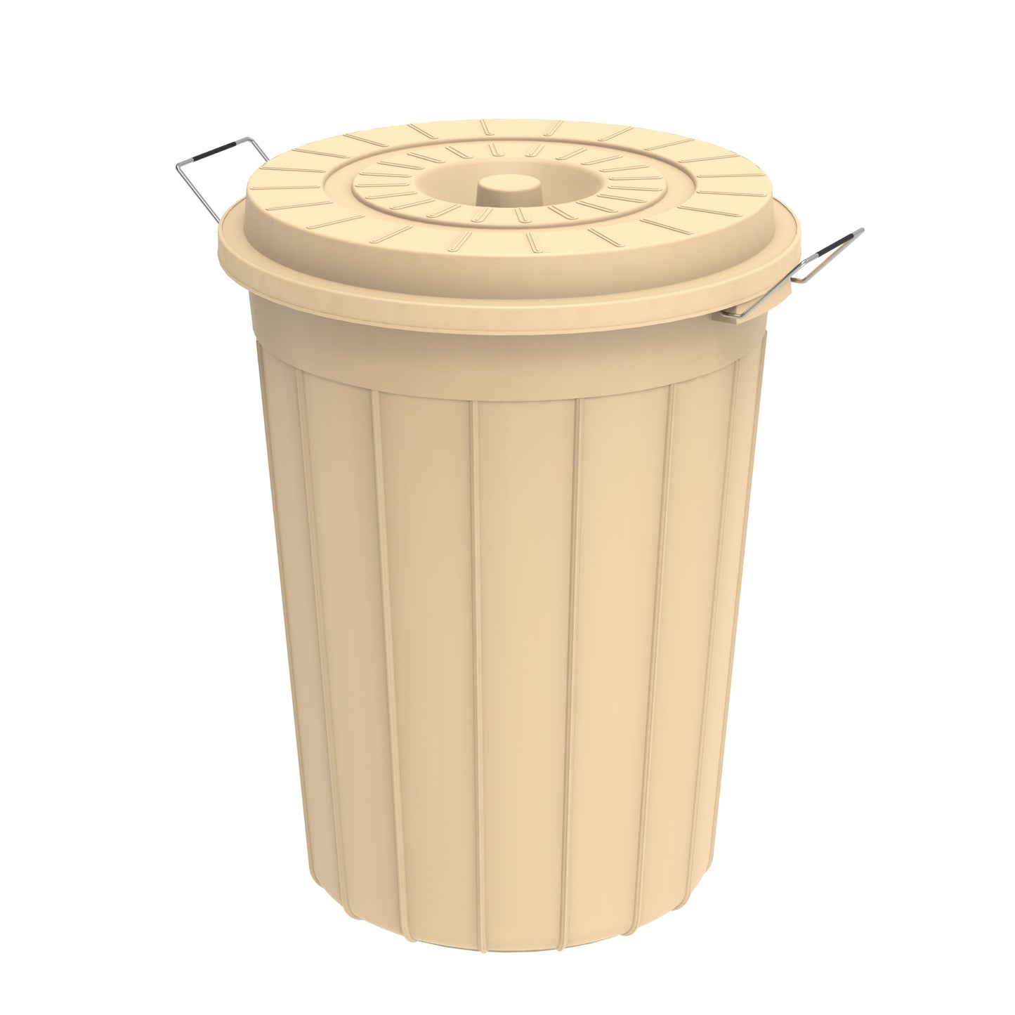 100L Round Plastic Drums with Lid - Cosmoplast Bahrain