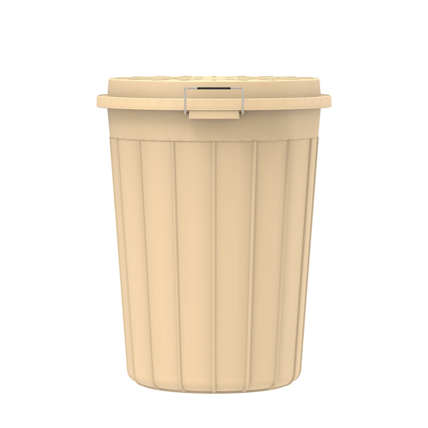 100L Round Plastic Drums with Lid - Cosmoplast Bahrain