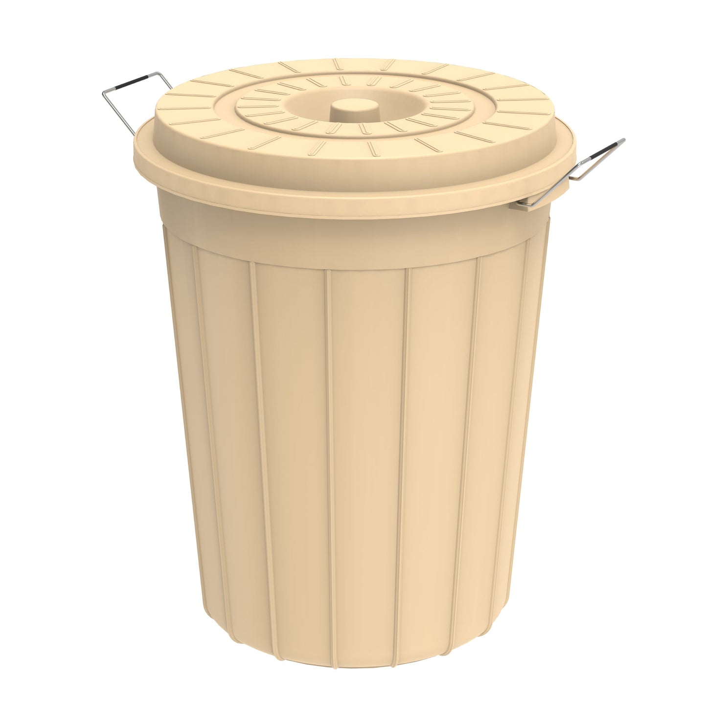 125L Round Plastic Drums with Lid - Cosmoplast Bahrain