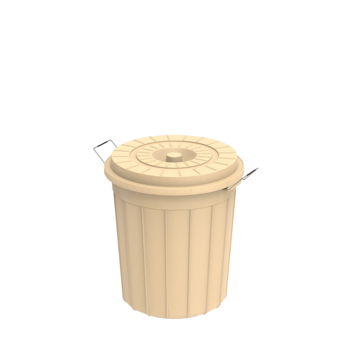 35L Round Plastic Drums with Lid - Cosmoplast Bahrain