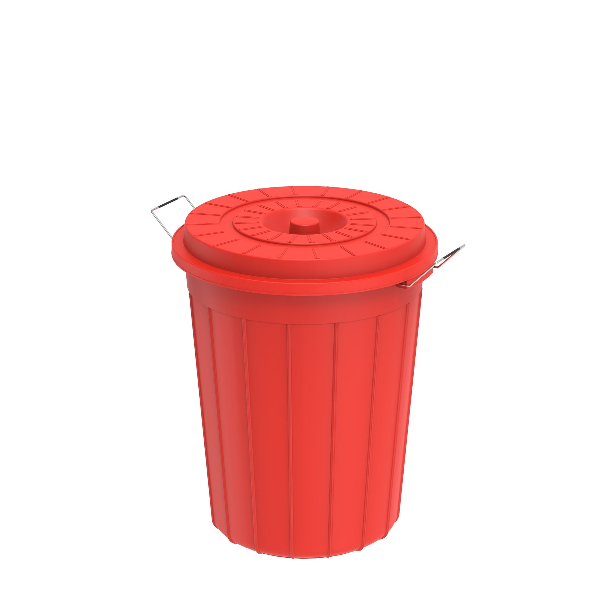 45L Round Plastic Drums with Lid - Cosmoplast Bahrain