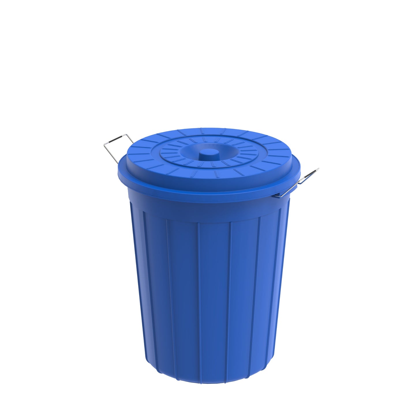 45L Round Plastic Drums with Lid - Cosmoplast Bahrain