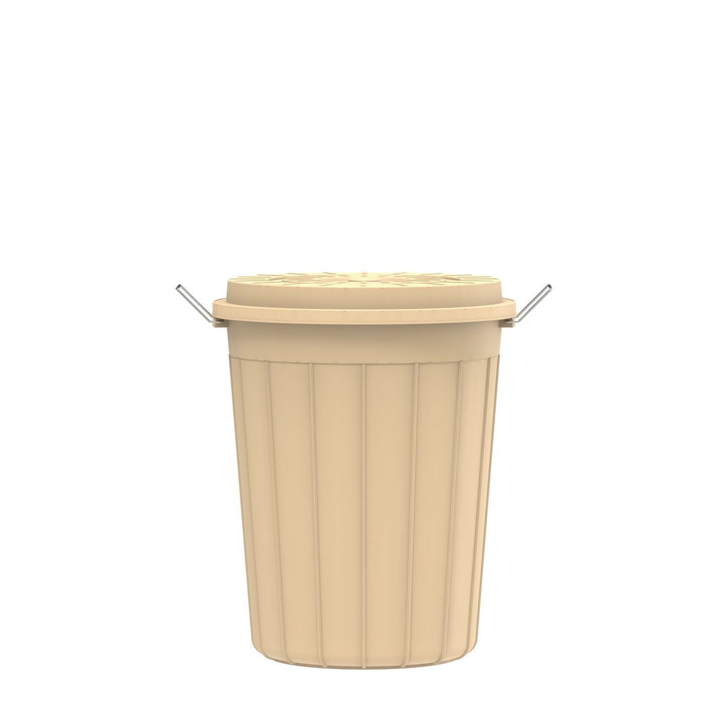 45L Round Plastic Drums with Lid - Cosmoplast Bahrain