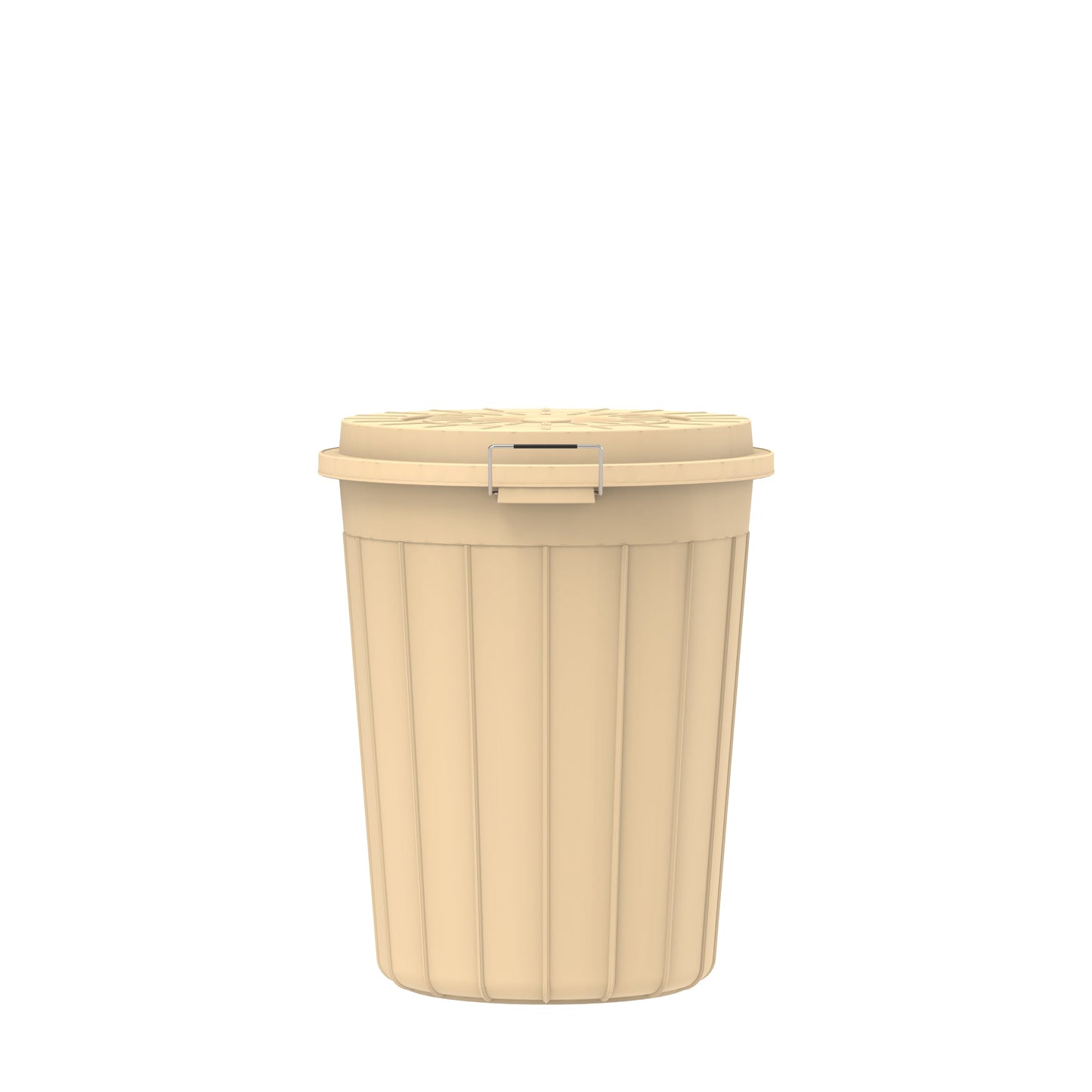 45L Round Plastic Drums with Lid - Cosmoplast Bahrain