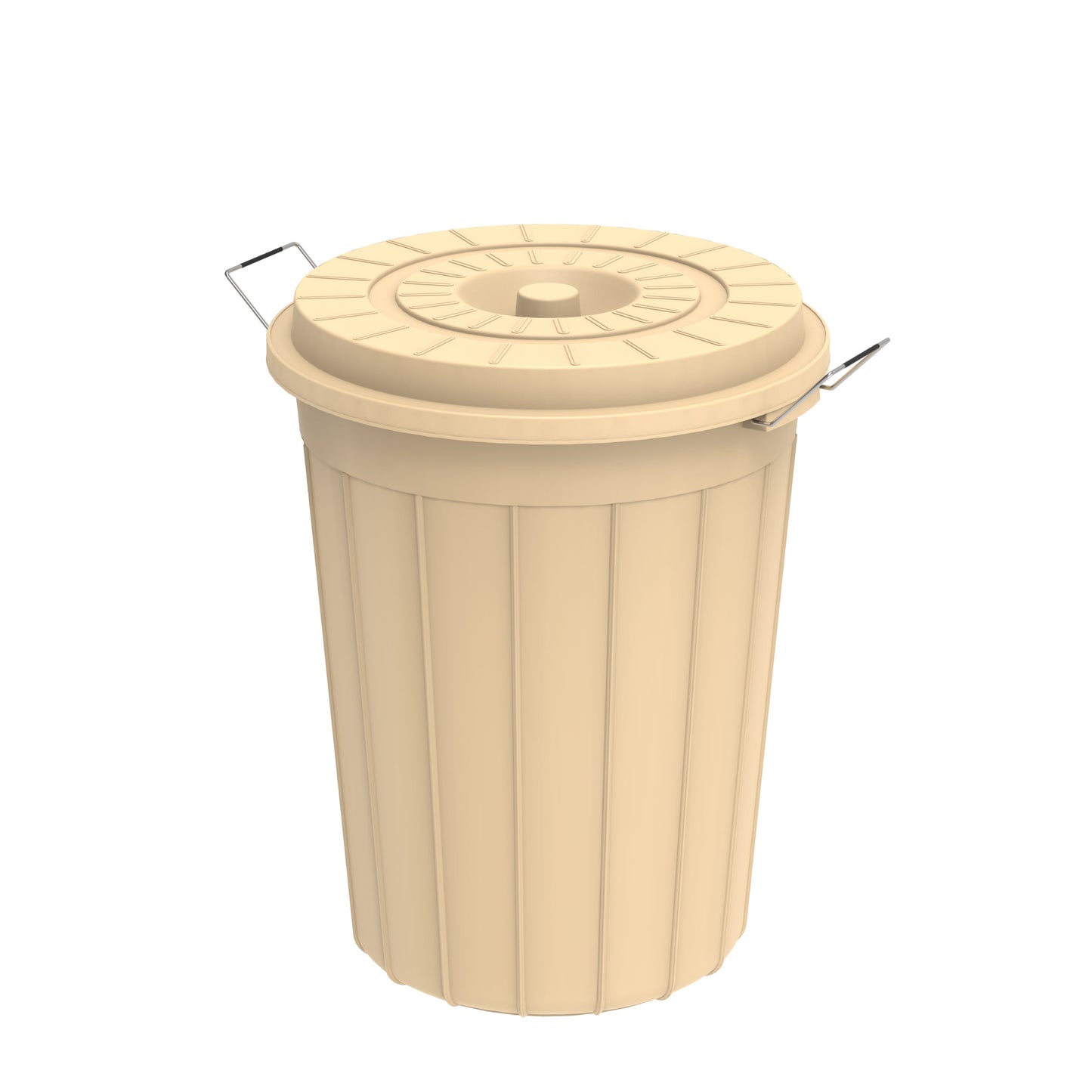 70L Round Plastic Drums with Lid - Cosmoplast Bahrain