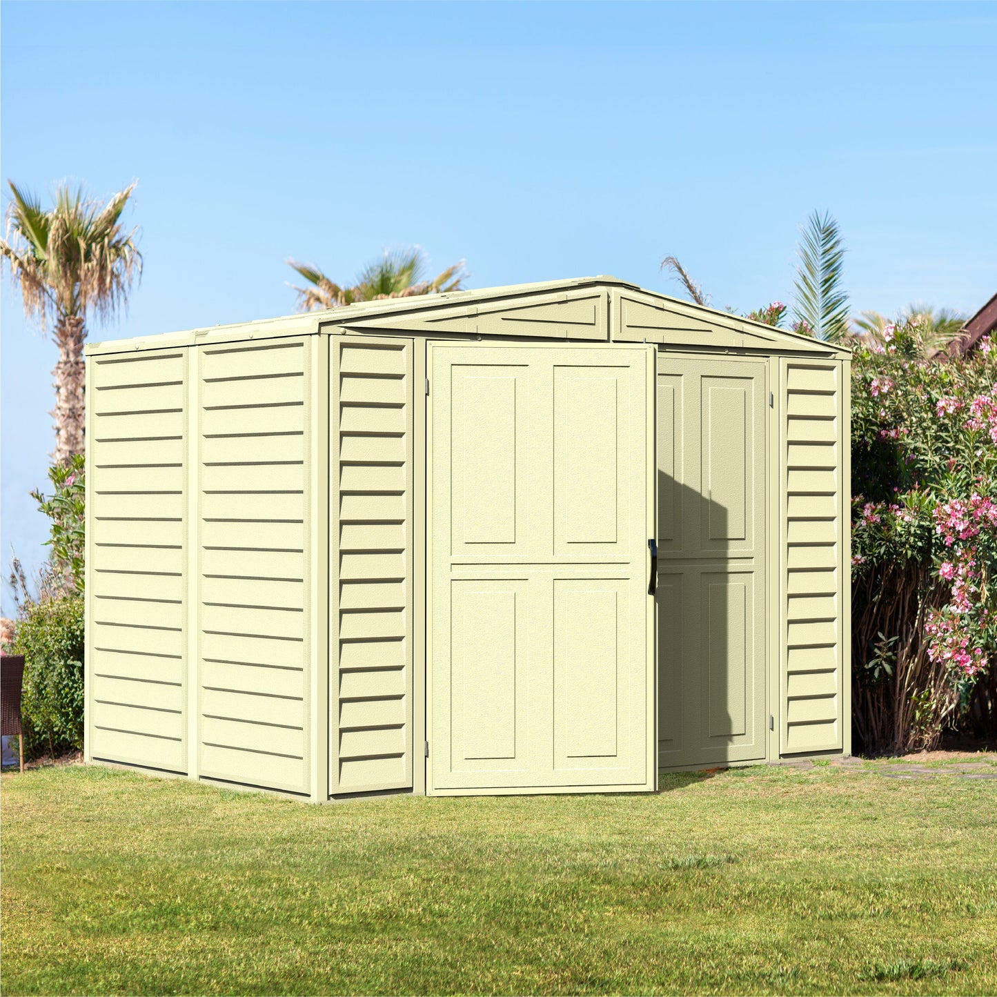 DuraMate 8x5.5ft (239.7x162.8x187.5 cm) Resin Storage Shed - Cosmoplast Bahrain