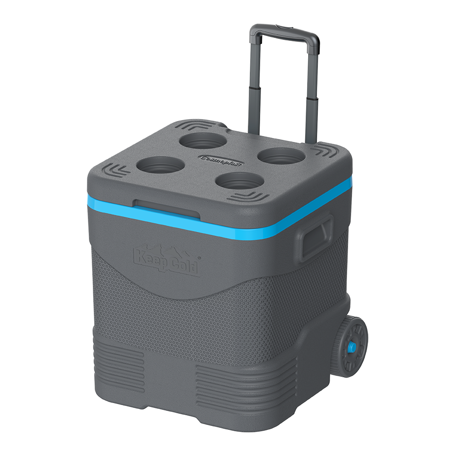 45L KeepCold Trolley Icebox with Wheels - Cosmoplast Bahrain