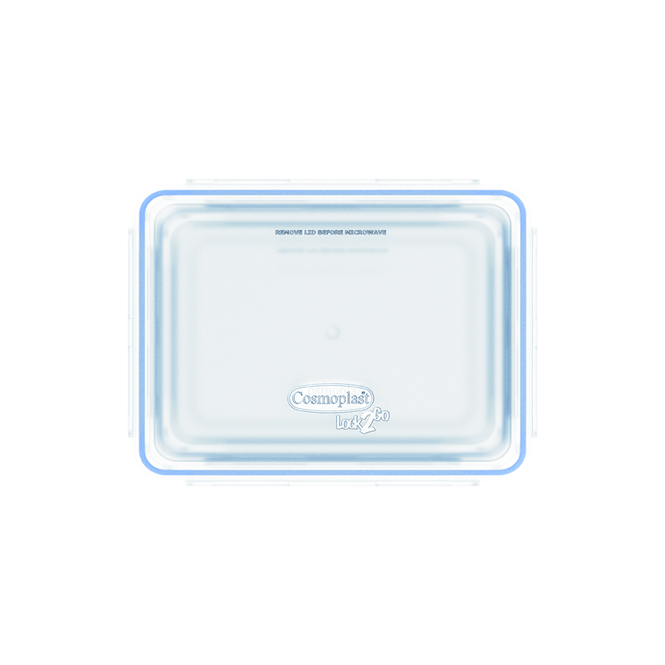 Lock2Go 3-Pcs. Set of Food Storage Containers with Lids 600, 900, 1200 ml
