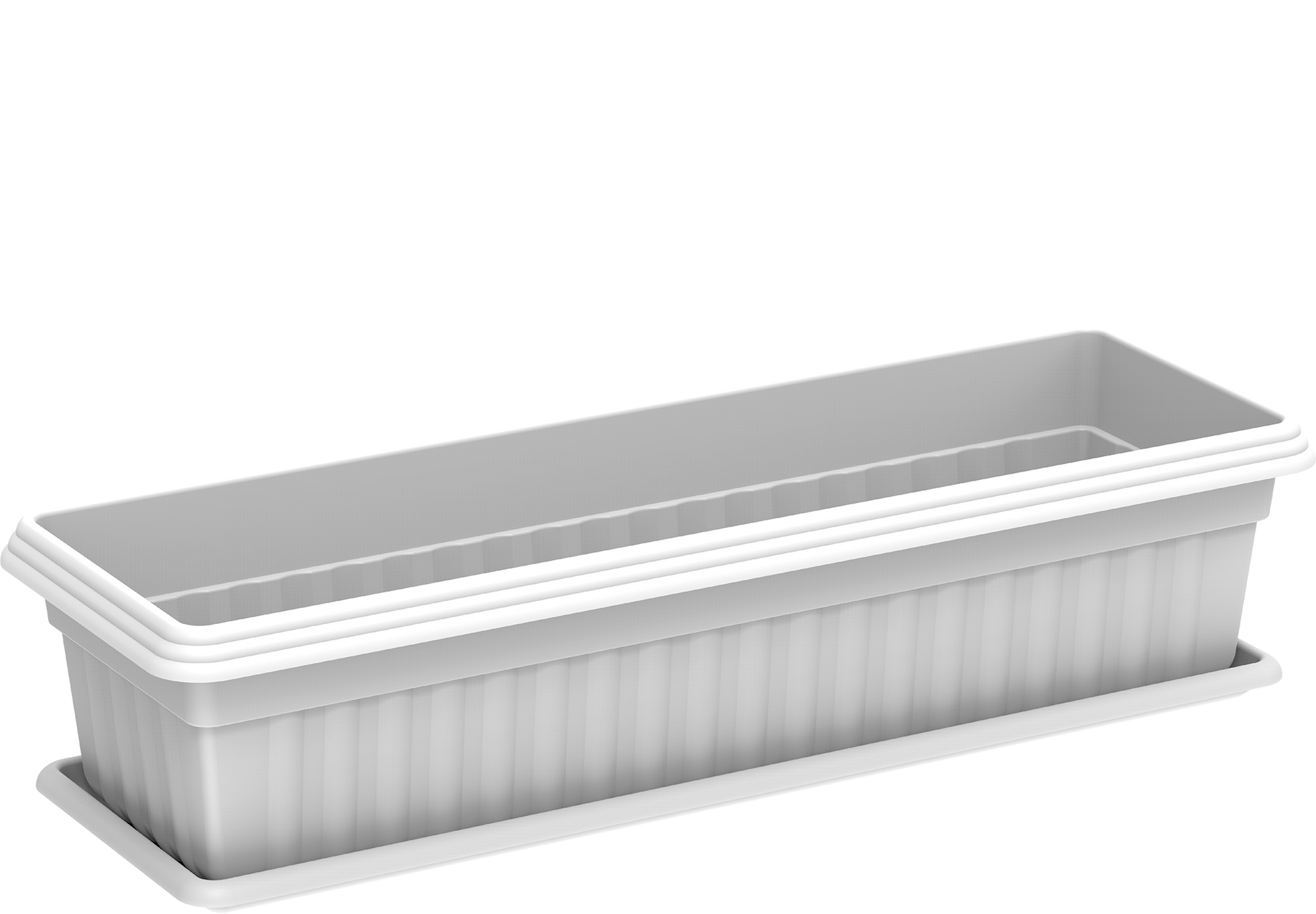 25" Large Exotica Planter with Tray - Cosmoplast Bahrain