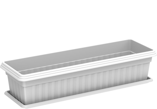 25" Large Exotica Planter with Tray - Cosmoplast Bahrain