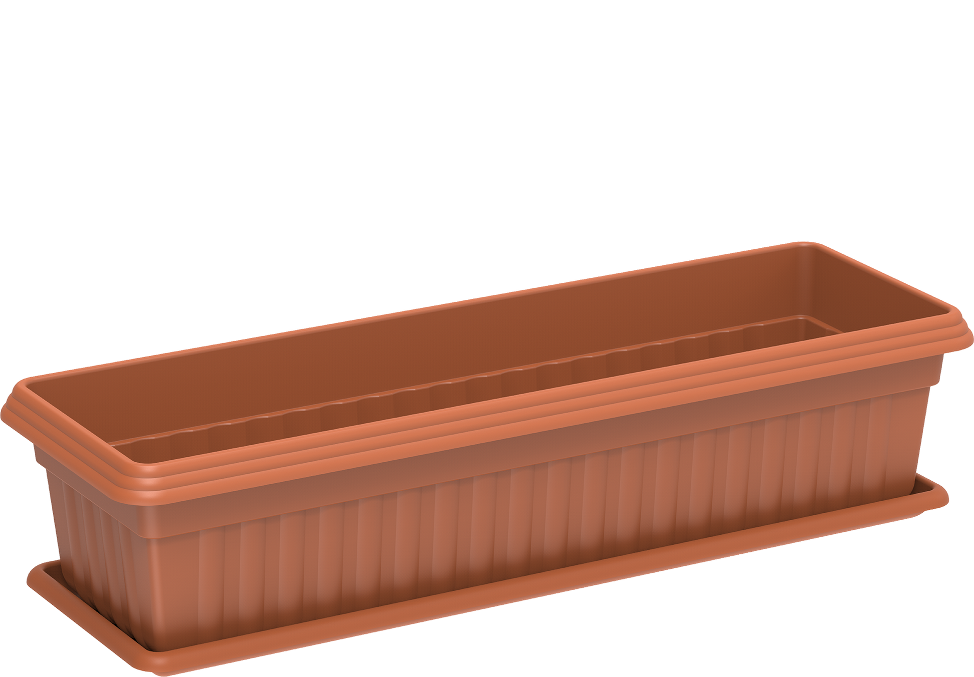 25" Large Exotica Planter with Tray - Cosmoplast Bahrain