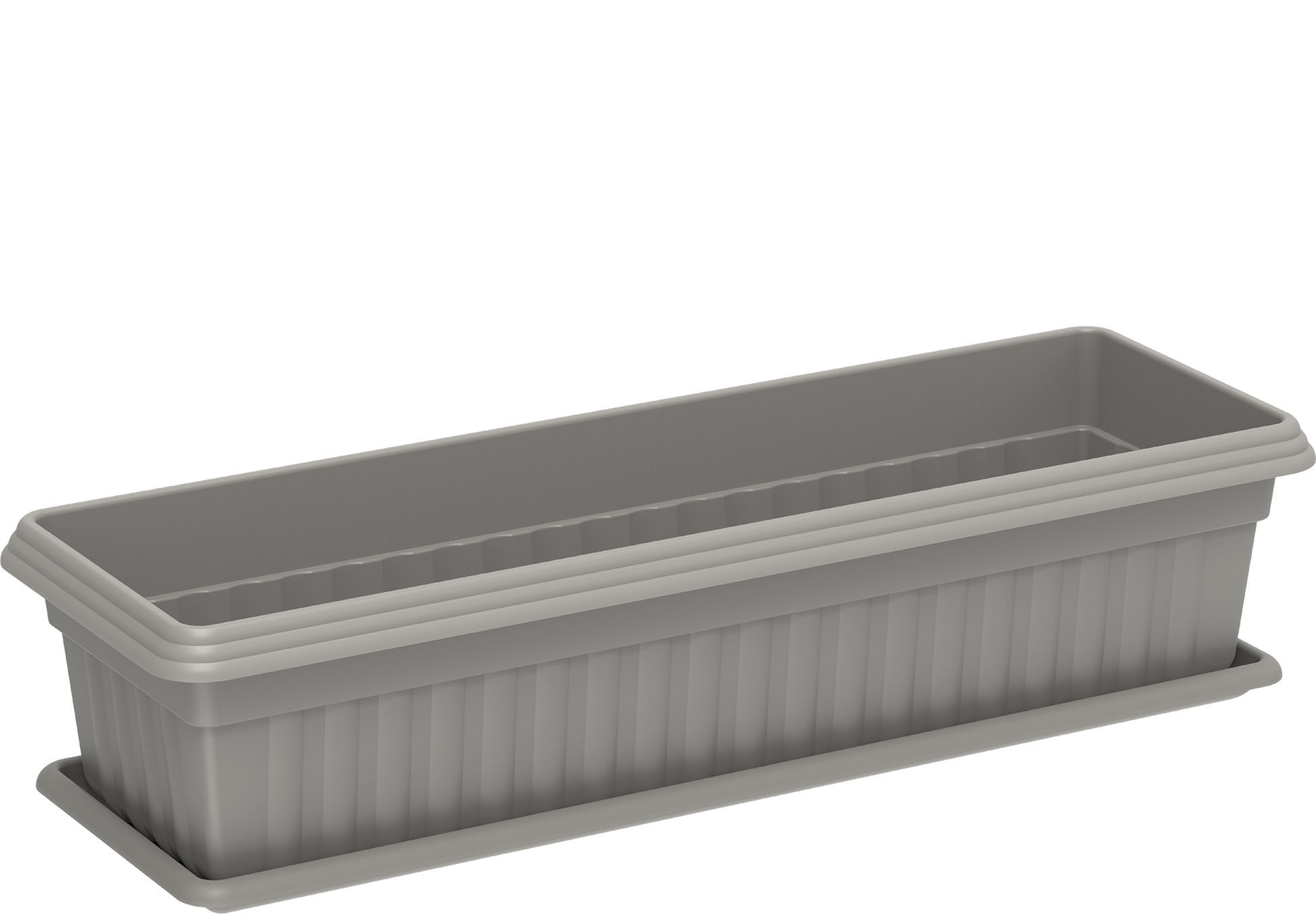 25" Large Exotica Planter with Tray - Cosmoplast Bahrain