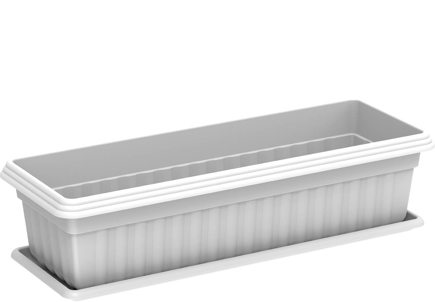 19" Small Exotica Planter with Tray - Cosmoplast Bahrain