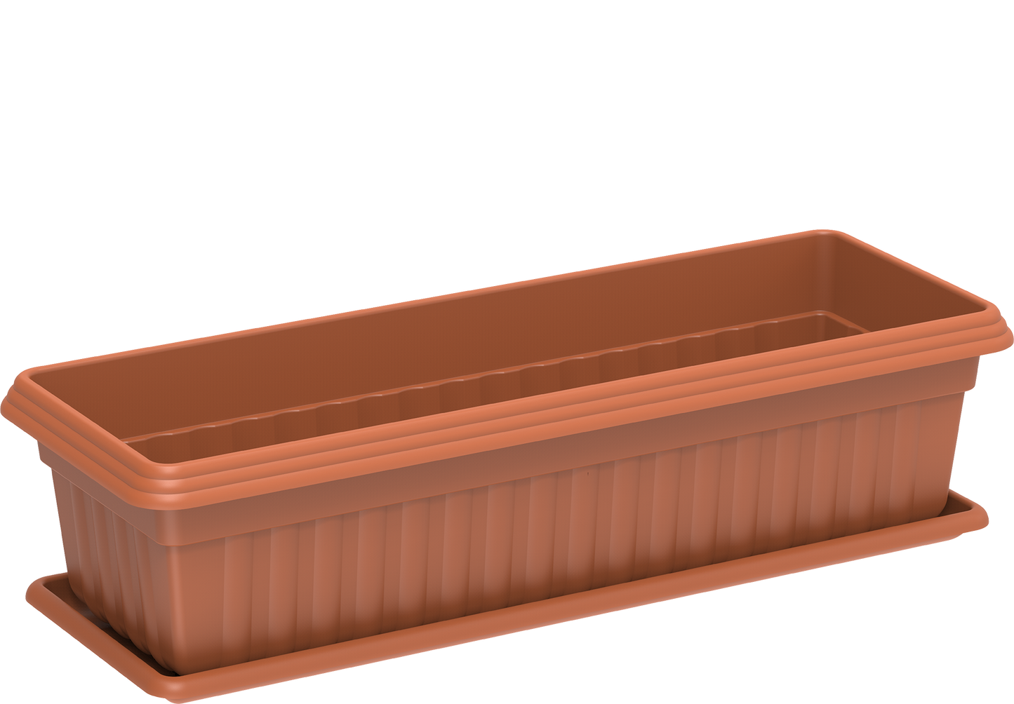19" Small Exotica Planter with Tray - Cosmoplast Bahrain