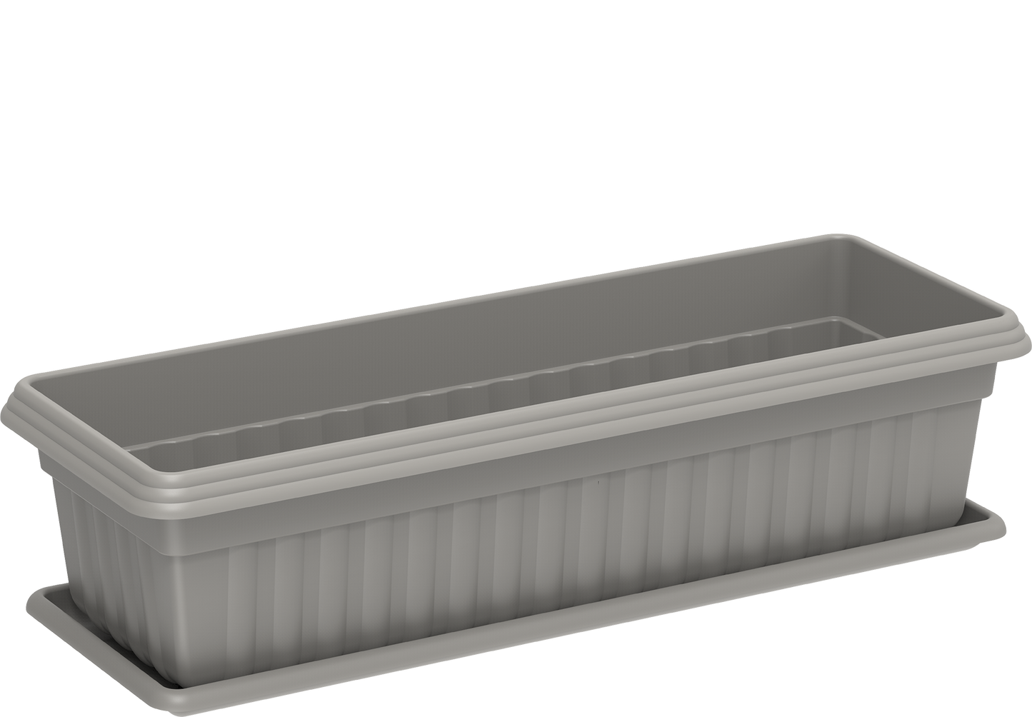 19" Small Exotica Planter with Tray - Cosmoplast Bahrain