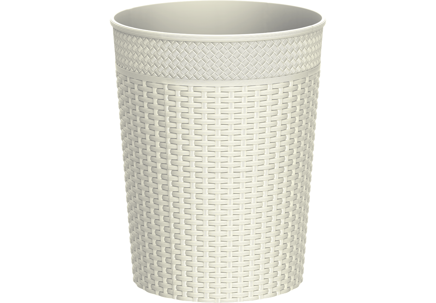 6L Cedarattan Round Waste Basket - Cosmoplast Bahrain