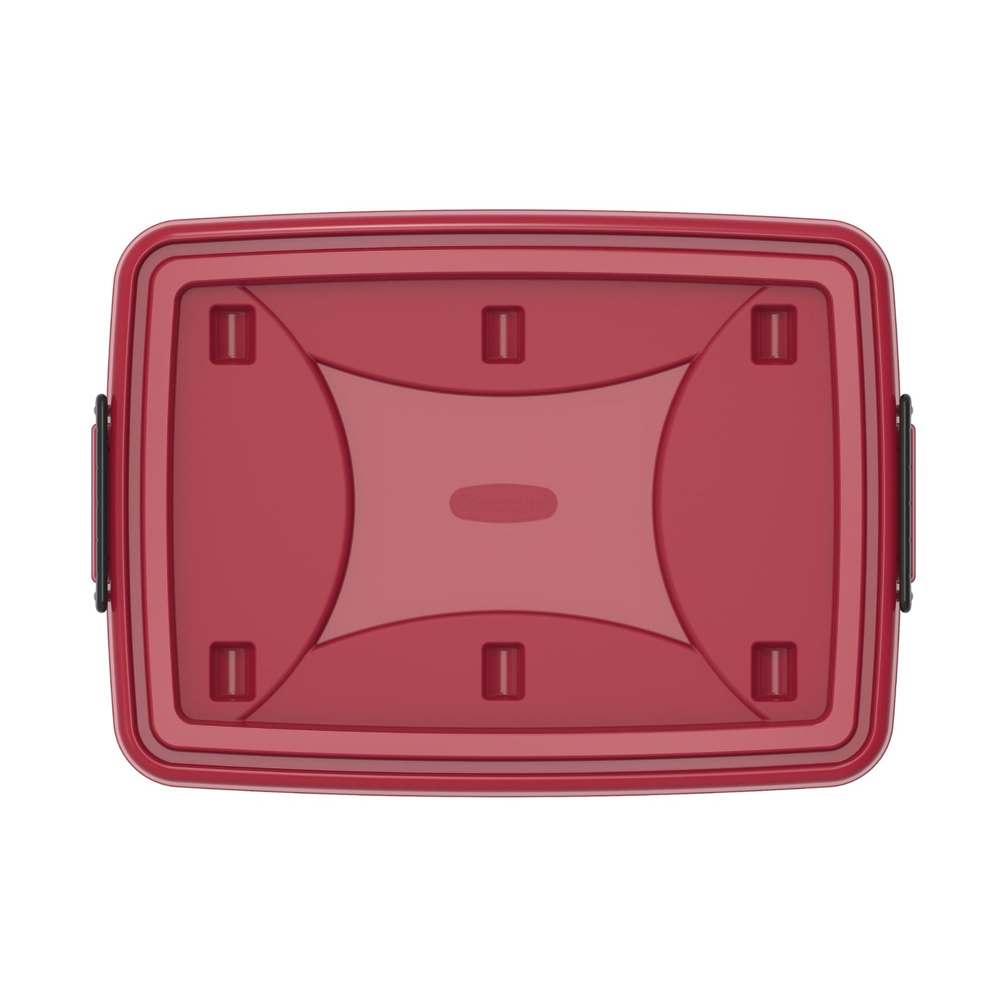132L Clear Plastic Storage Box with Wheels & Lockable Lid - Cosmoplast Bahrain