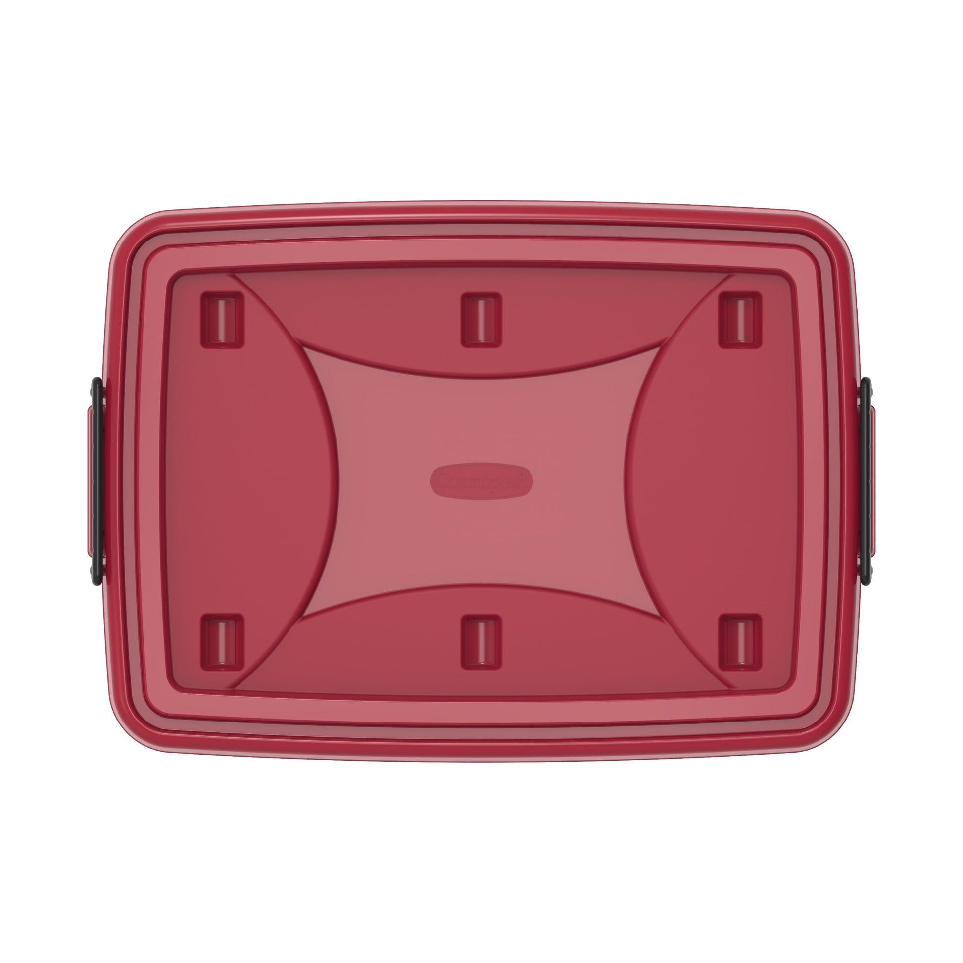 132L Clear Plastic Storage Box with Wheels & Lockable Lid - Cosmoplast Bahrain