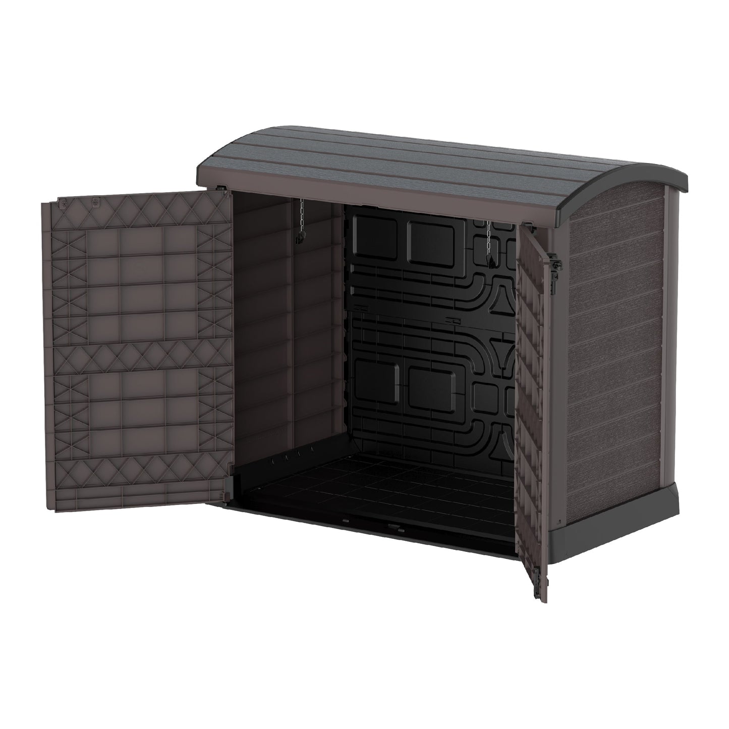 Cedargrain 1200L Small Storage Shed with Arc Lid - Cosmoplast Bahrain