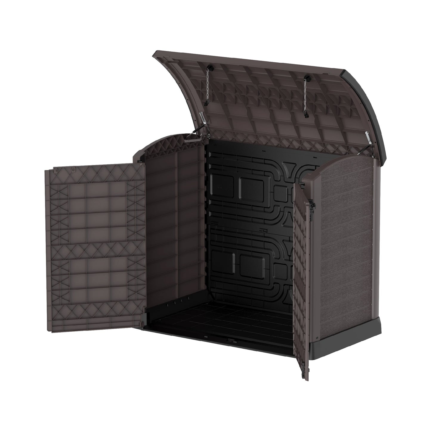 Cedargrain 1200L Small Storage Shed with Arc Lid - Cosmoplast Bahrain