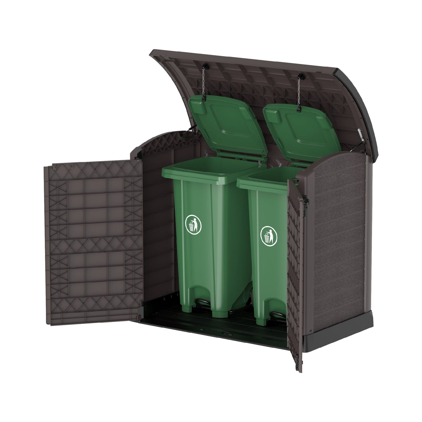 Cedargrain 1200L Small Storage Shed with Arc Lid - Cosmoplast Bahrain